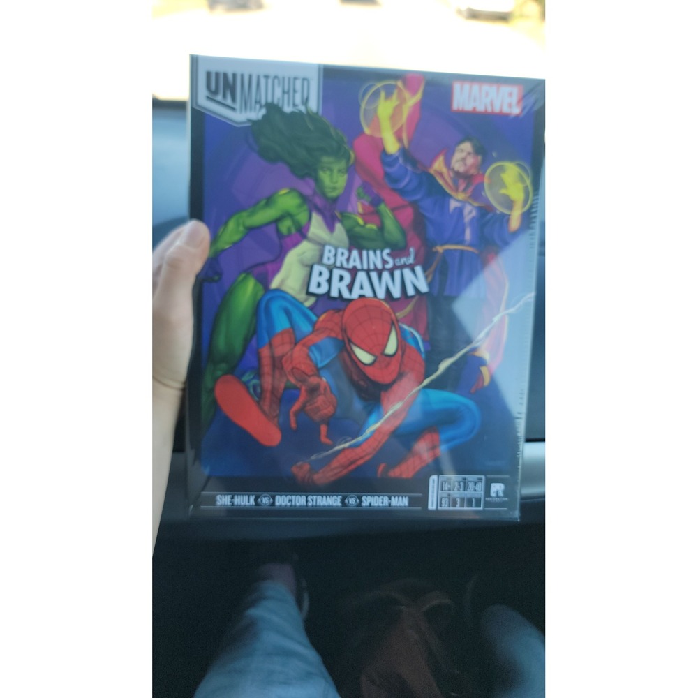 Restoration Games Unmatched Marvel Brains Brawn Game New 2-3 Player Spiderman